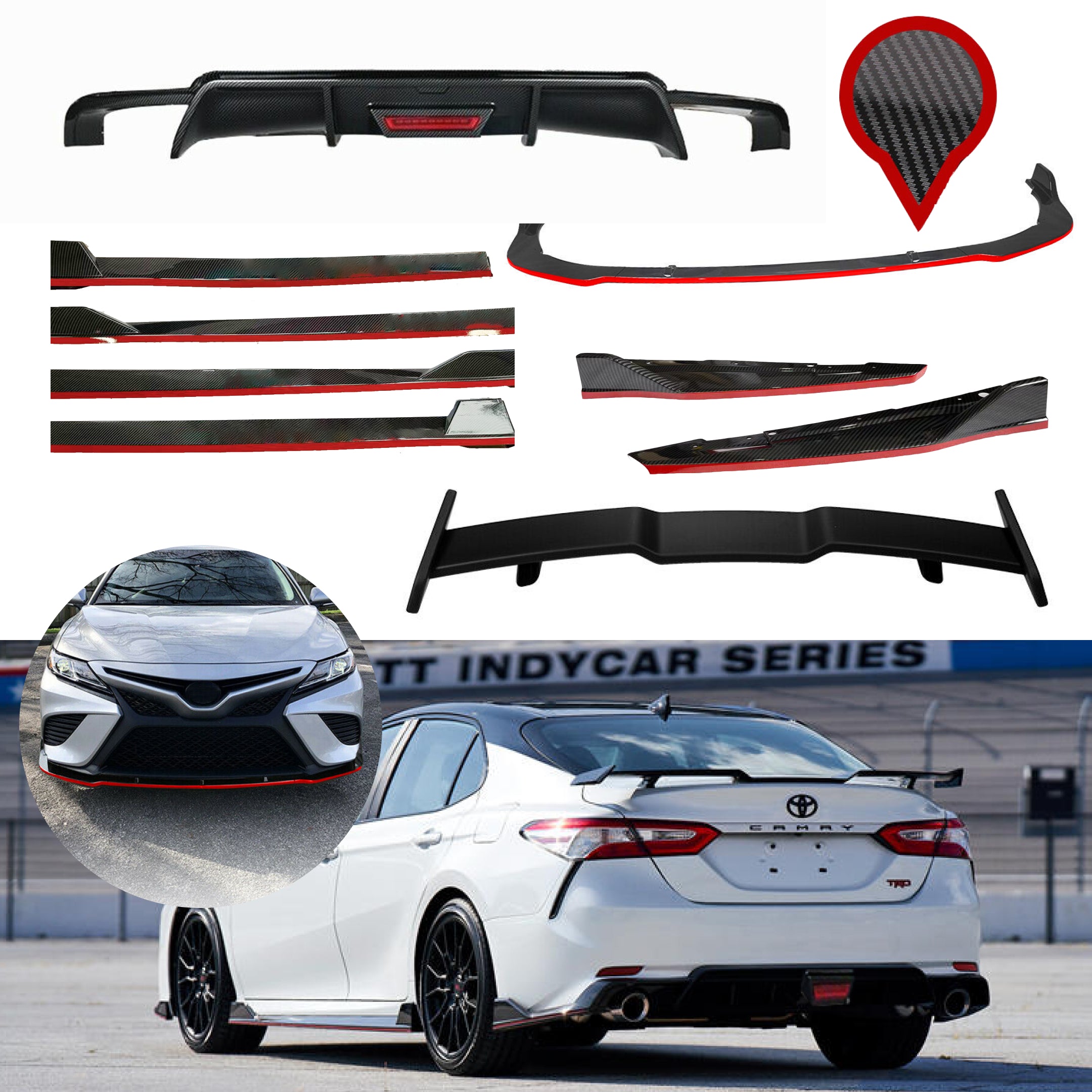 Full Body kit Set - LED Light | Fits Toyota Camry (18-24) - 0