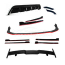 Front Lip/Rear Diffuser/Side Skirts /Rear Spoiler 5-in-1 Set - TRD Style | Fits Toyota Camry (2018-2024)-3