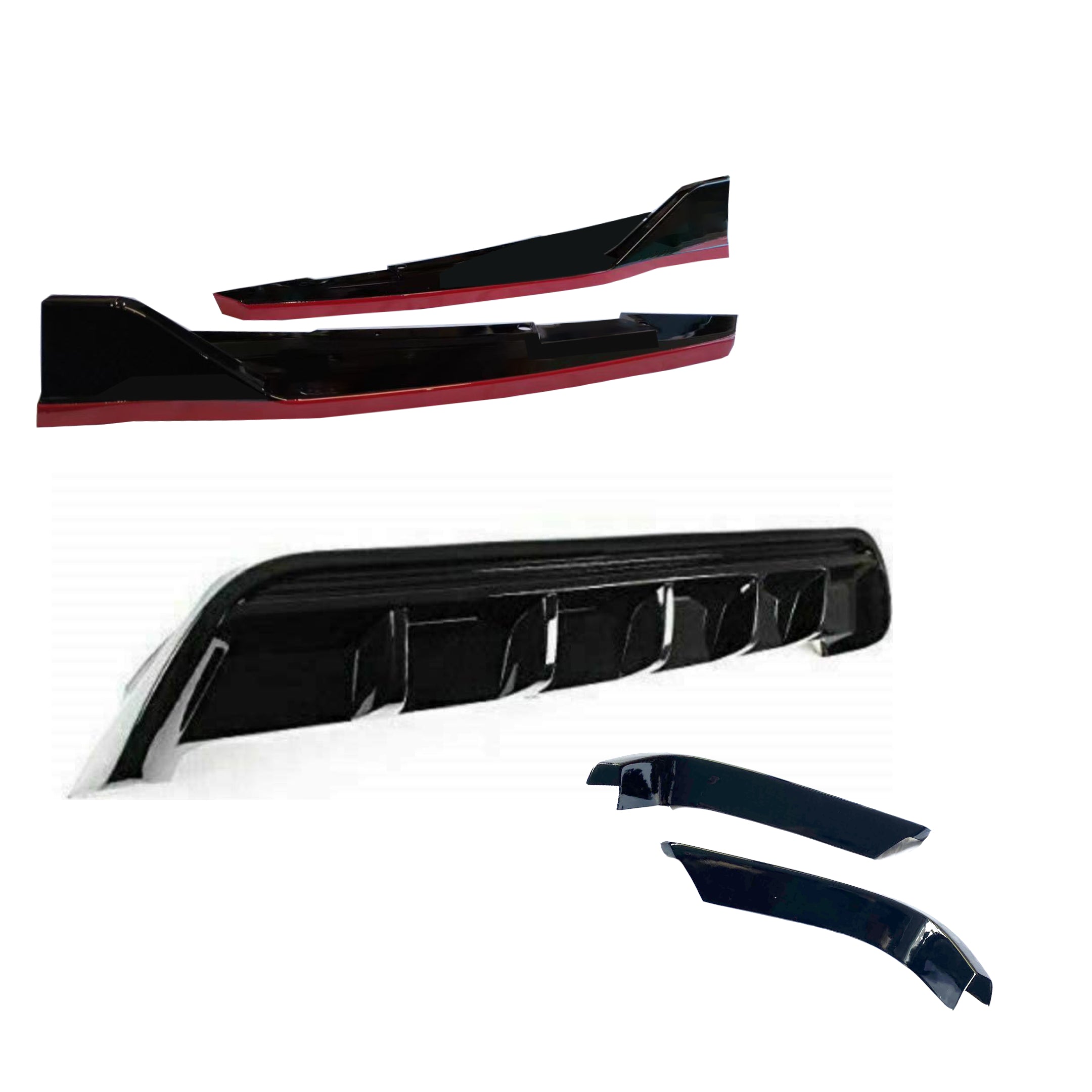 Rear Diffuser & Splitter -TRD Style Fits Toyota Camry 2018-2024
