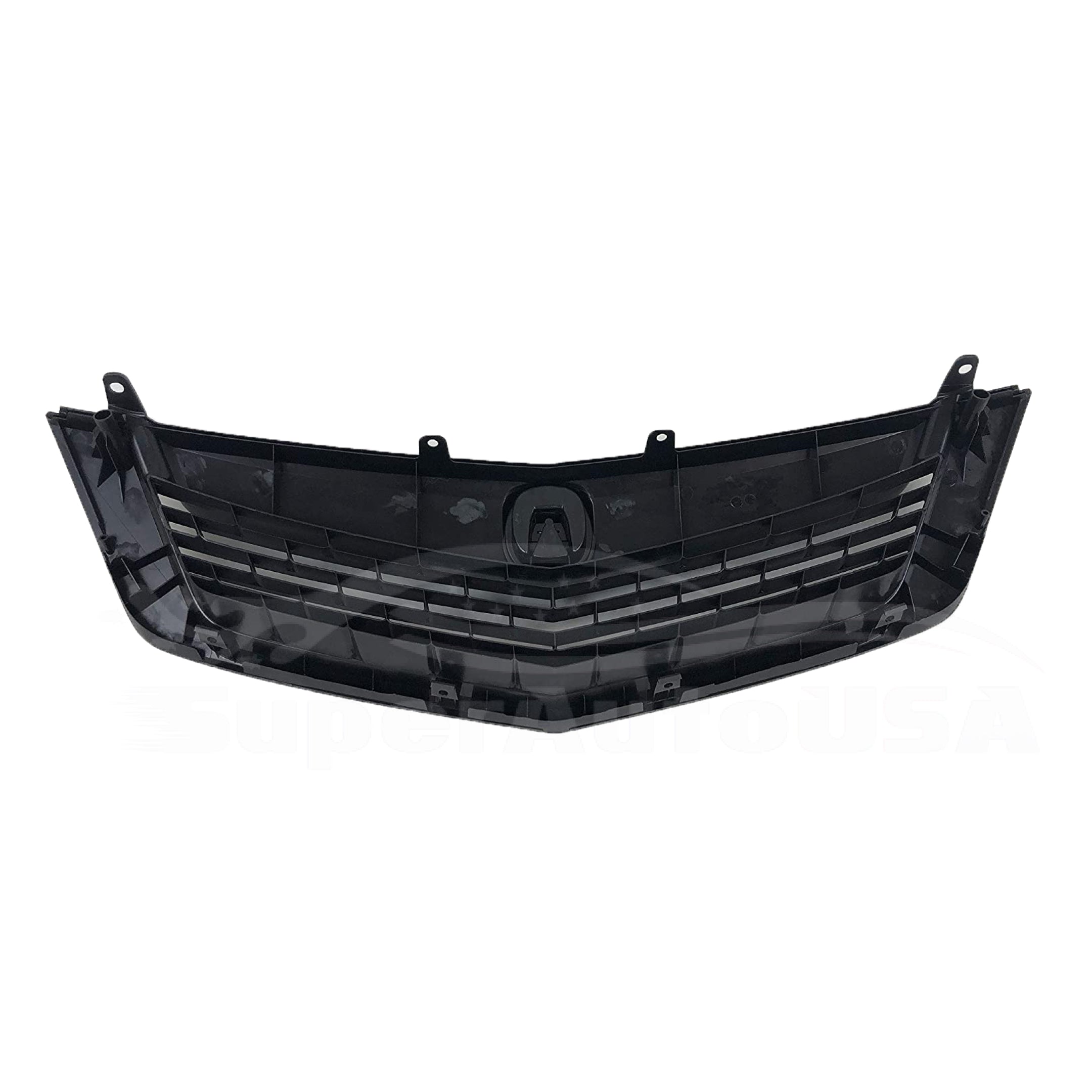 For 2009-2014 Acura TSX Front Bumper Upper Grille Assembly (Painted Matte Black) - 0