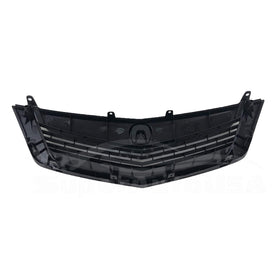 For 2009-2010 Acura TSX Front Bumper Upper Grille Assembly (Painted Matte Black)