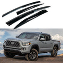 Se adapta a Toyota Tacoma 2016-2021, viseras para ventanas con ventilación estilo Mugen 3D, protectores contra la lluvia, el sol y el viento, deflectores de sombra -1