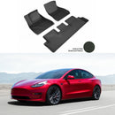 Fit 2017-2020 Tesla Model 3 Floor Mats Anti Spill Lazer Cut Floor Mats-1