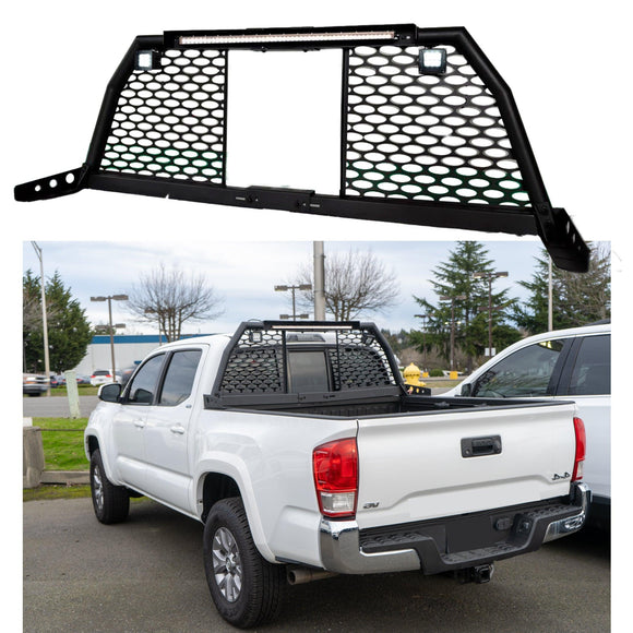 Barras antivuelco para camioneta Toyota Tundra con kit de iluminación LED, portaequipajes ajustable