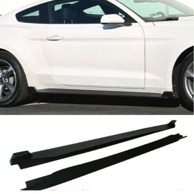 Fit 2015-2020 Ford Mustang Side Skirts Underboard Extension Panel Body Kit