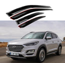 For Hyundai Tucson 2016-2018 Out-Channel Vent Window Visors Rain Sun Wind Guards Shade Deflectors-1