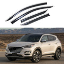Para Hyundai Tucson 2019-2021, molduras cromadas con clip, parasoles para ventanas, protectores contra la lluvia, el sol y el viento, deflectores de sombra -1