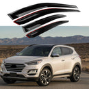 For Hyundai Tucson 2019-2021 Out-Channel Vent Window Visors Rain Sun Wind Guards Shade Deflectors-1