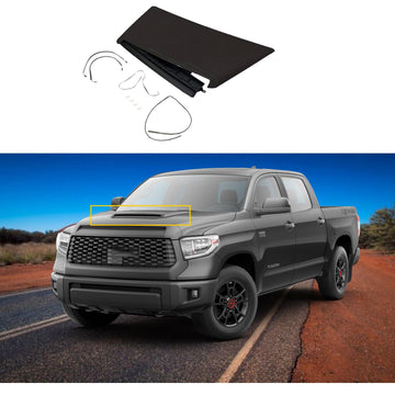 Se adapta al kit de entrada de aire decorativa para capó Toyota Tundra TRD PRO y Sport Air Flow 2014-2021 (negro brillante) 