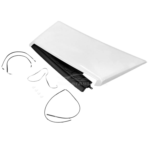 Fits 2014-2021 Toyota Tundra TRD PRO & Sport Air Flow Decorative Intake Hood Scoop Kit  (White)