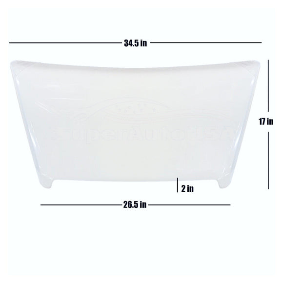 Fits 2014-2021 Toyota Tundra TRD PRO & Sport Air Flow Decorative Intake Hood Scoop Kit  (Unpainted Matte Black)