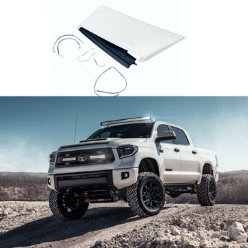 Kit de entrada de aire decorativa para capó de Toyota Tundra TRD PRO y Sport 2014-2021 (blanco) 