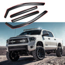 Fit 2007-2021 Toyota Tundra In-Channel Vent Window Visors Rain Sun Wind Guards Shade Deflectors-1