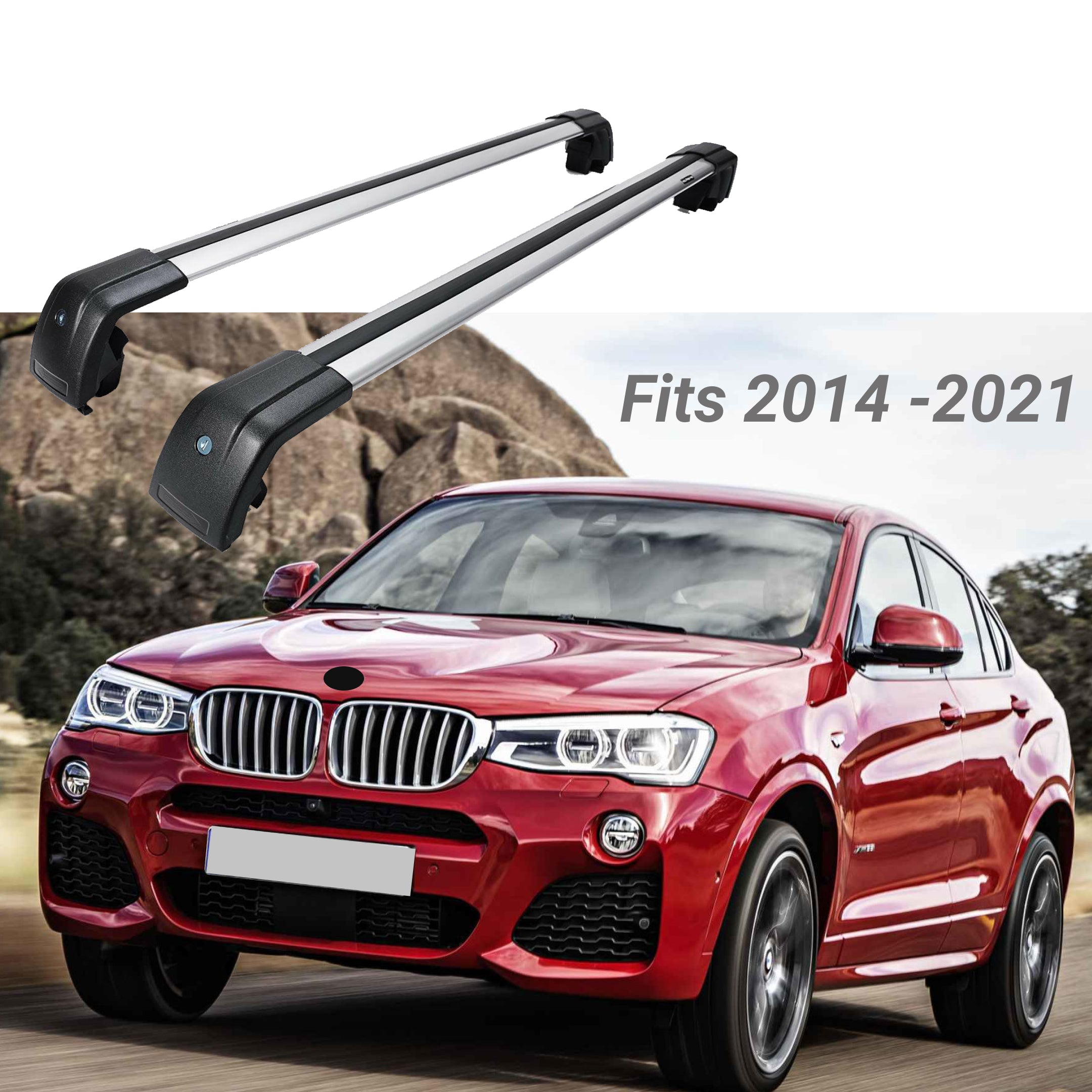 Fit 2014-2021 BMW X4 F26 Baggage Luggage Cross Bar crossbar