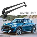 Compatible con Mini Countryman 2011-2021, portaequipajes de techo negro, barra transversal para equipaje -2
