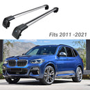 Fit 2011-2021 BMW X3 SUV Top Roof Rack Cross Bar Baggage Luggage Carrier Bar-2