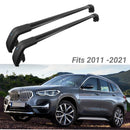 Fit 2010-2021 BMW X1 E84 Black Roof Rack Baggage Luggage Cross Bar Crossbar-2