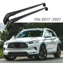 Fit 2017-2021 Infiniti QX50 Black Roof Rack Baggage Luggage Cross Bar Crossbar-2