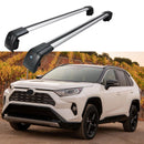Fit 2019-2020 Toyota RAV4 Baggage Luggage Black&Silver Tap Roof Rack Cross Bar-1