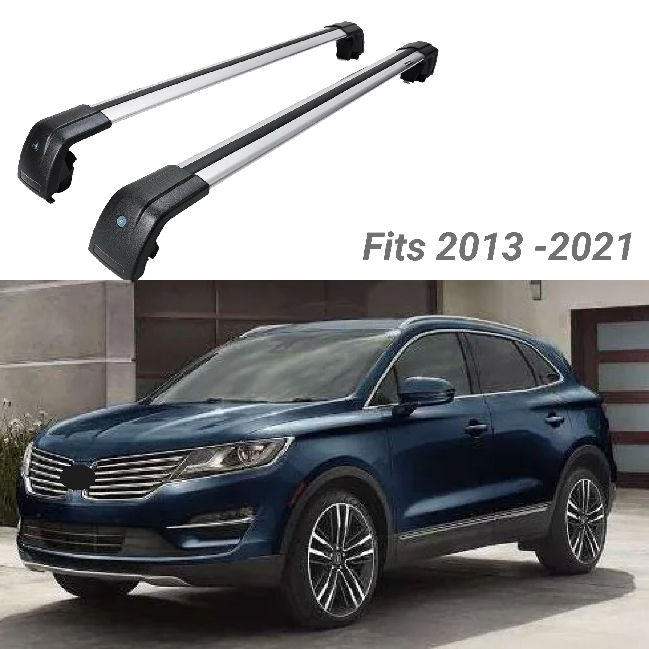 Fit 2013-2020 Lincoln MKC Roof Rack Cross Bar Crossbar Luggage Carrier - 0