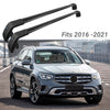 Compatible con Mercedes Benz GLC 2016-2021, portaequipajes de techo negro, barra transversal para equipaje