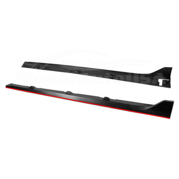 Fits 2016-2021 Honda Civic Hatchback Type R Style Black Side Skirt Extensions