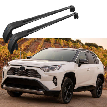 Barra transversal para portaequipajes de techo con grifo negro para Toyota RAV4 2019-2020 