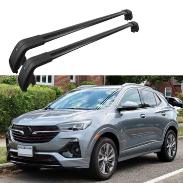 Barras transversales para portaequipajes de techo, color negro de alta calidad | Compatible con Buick Encore (13-22) 