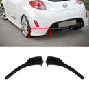 For Hyundai Veloster 2012-2017 OE Style Rear Bumper Corner Chins Splitters Body Kit (Unpainted Matted Black)-1
