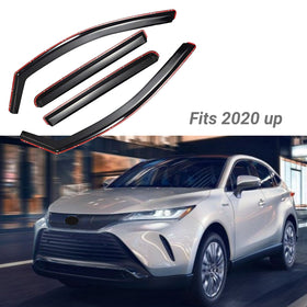 Fit 2020-2023 Toyota Venza In-Channel Vent Window Visors Rain Sun Wind Guards Shade Deflectors