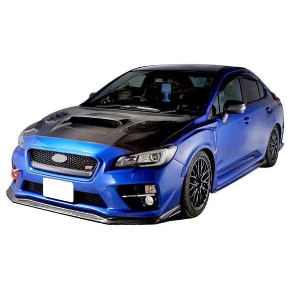 Fits 2015-2021 Subaru WRX STI Front Splitter Spoiler Lip (Carbon Fiber Print)