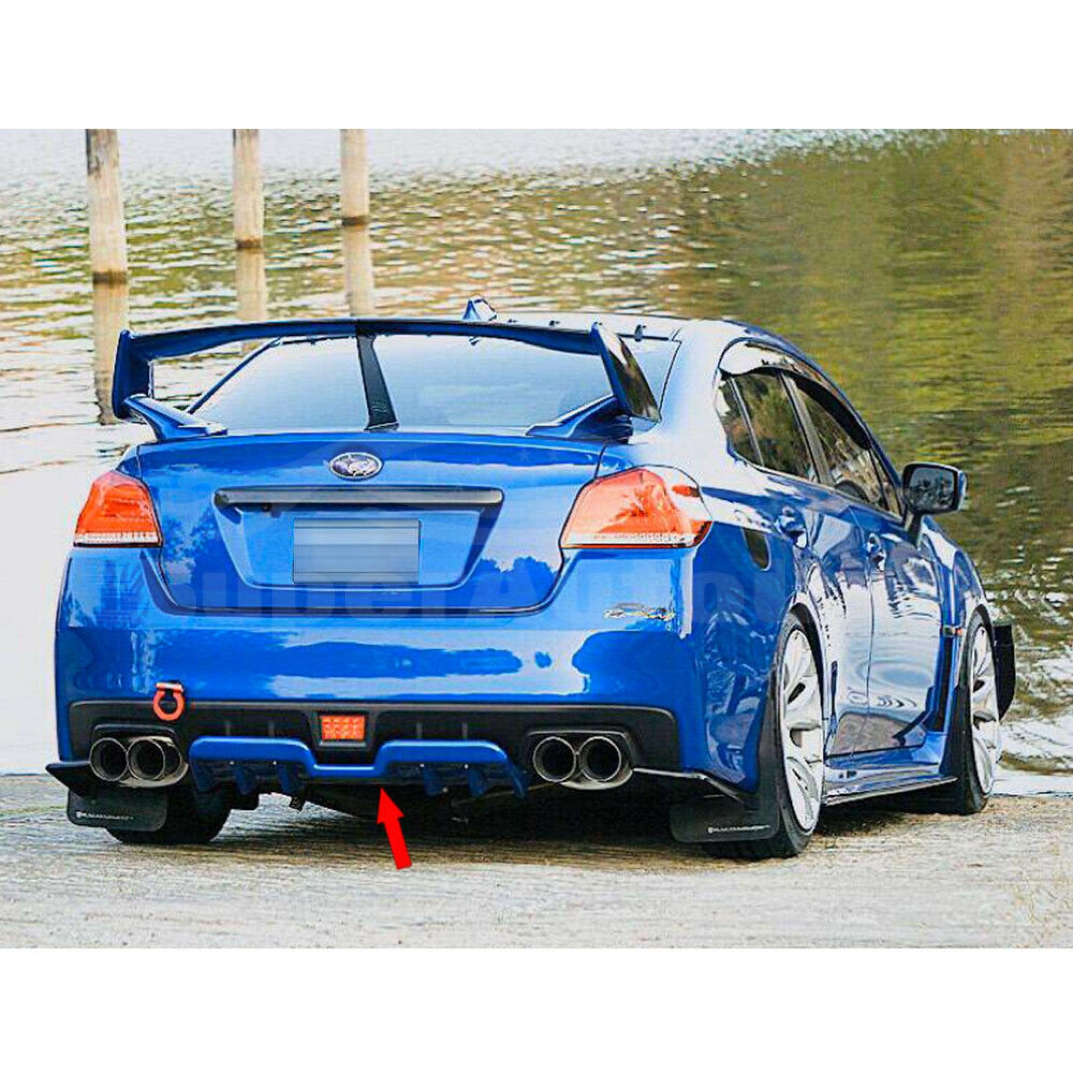 Fits 2015-2021 Subaru Impreza WRX STI Black Rear Bumper Lip Diffuser ...