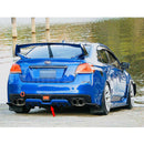 Fits 2015-2021 Subaru WRX STI Black Rear Bumper Lip Diffuser-2