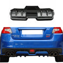 Fits 2015-2021 Subaru WRX STI Black Rear Bumper Lip Diffuser-1