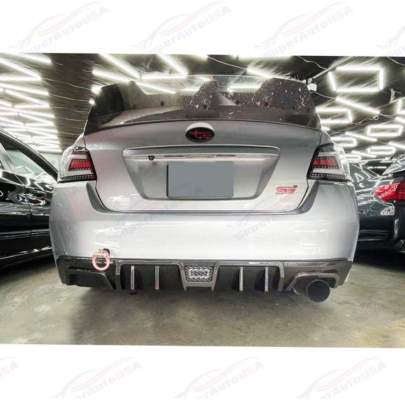 Difusor trasero y divisor delantero para Subaru WRX STI 2015-2021 