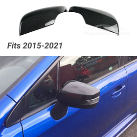 Fits 2015-2021 Subaru WRX STI Side Door Mirror Cover Trim Cap (REAL Carbon Fiber)