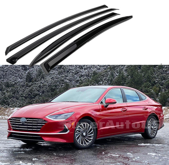 For Hyundai Sonata 2020 up Out-Channel Vent Window Visors Rain Sun Wind Guards Shade Deflectors