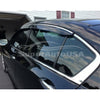 Se adapta a 2022 Honda Civic Hatchback Clip-On Chrome Trim Vent Window Viseras Rain Sun Wind Guards Shade Deflectors