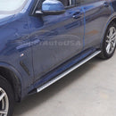 Fit 2018-2020 BMW X3 X4 Running Board Side Step Nerf Bars Pair Aluminum OE Style-9