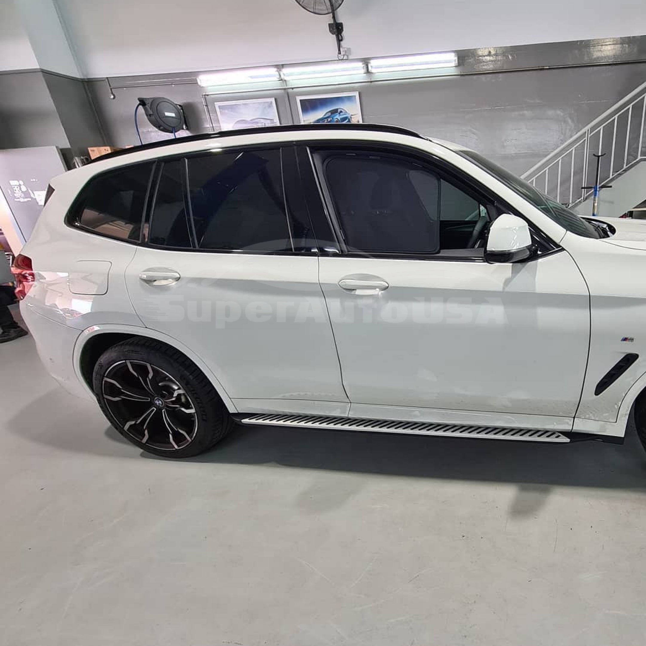 Ajuste 2018-2020 BMW X3 X4 Estribo Paso lateral Barras Nerf Par Aluminio Estilo OE