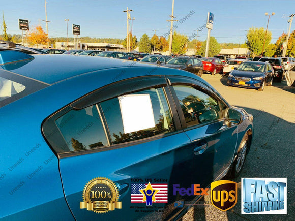 Se adapta a Subaru Crosstrek XV 2013-2017, viseras para ventanas con ventilación de estilo OE, protectores contra la lluvia, el sol y el viento, deflectores de sombra 