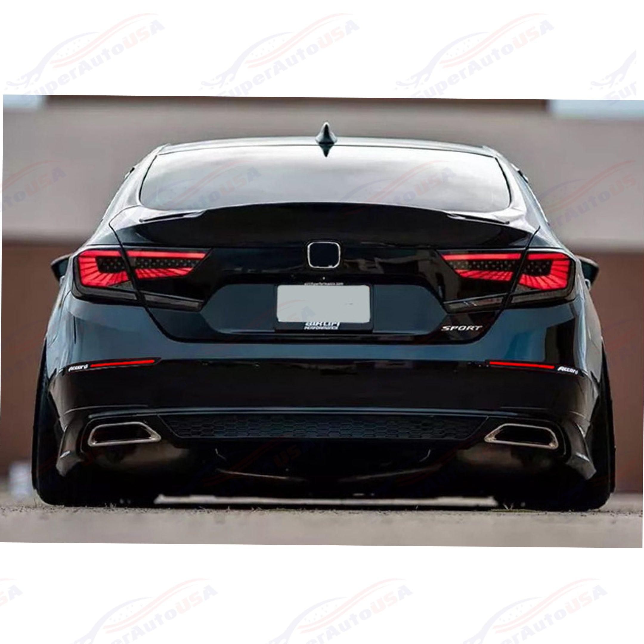 Honda Accord Back Bumper Replacement For 2018-2022 Honda Accord Rear Bumper Reflector LED Lights | SuperAutoUSA