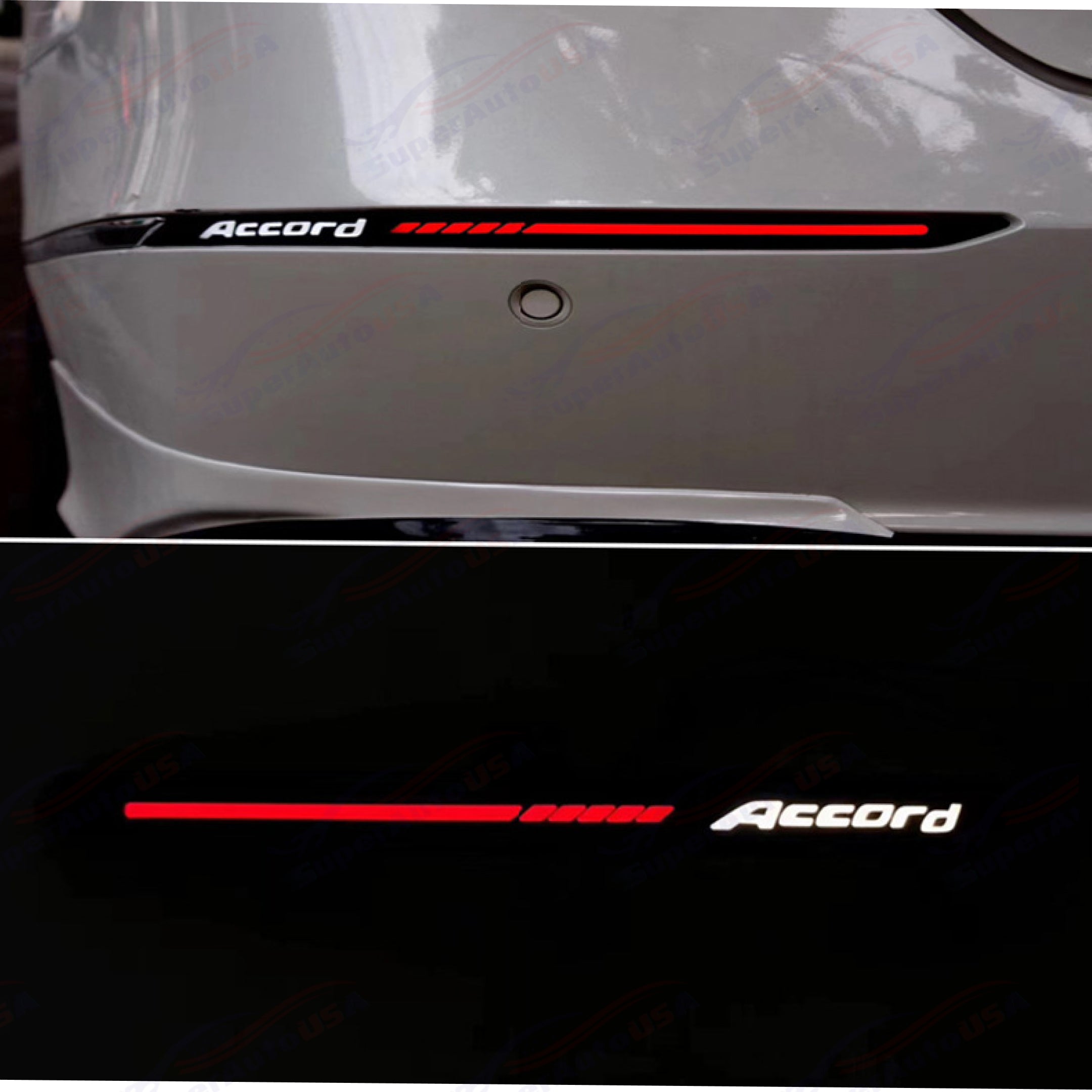 For 2018-2022 Honda Accord Rear Bumper Reflector LED Lights-5