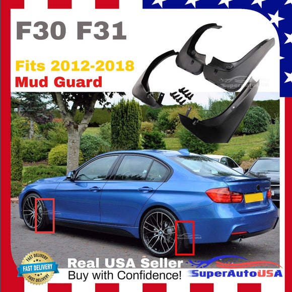 Fit 2012-2018 BMW 3 Series F30 F31 OE Style Splash Guards Mud Guards Mud Flaps