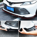 Se adapta al paragolpes delantero estilo TRD Toyota Camry SE XSE 2018-2023 (negro brillante con borde rojo) -4