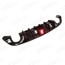 For 2015-23 Dodge Charger SRT Gloss Black Rear Diffuser w/LED Brake Light-2