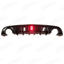 For 2015-23 Dodge Charger SRT Gloss Black Rear Diffuser w/LED Brake Light-3