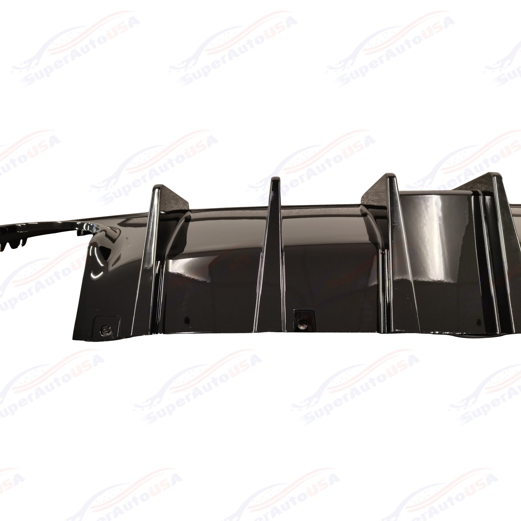 For 2015-23 Dodge Charger SRT Gloss Black Rear Diffuser w/LED Brake Light