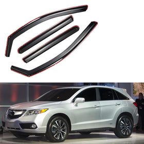 Fit 2013-2018 Acura RDX In-Channel Vent Window Visors Rain Sun Wind Guards Shade Deflectors