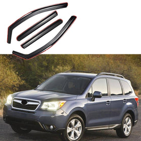 Fit 2010-2014 Subaru Outback In-Channel Vent Window Visors Rain Sun Wind Guards Shade Deflectors
